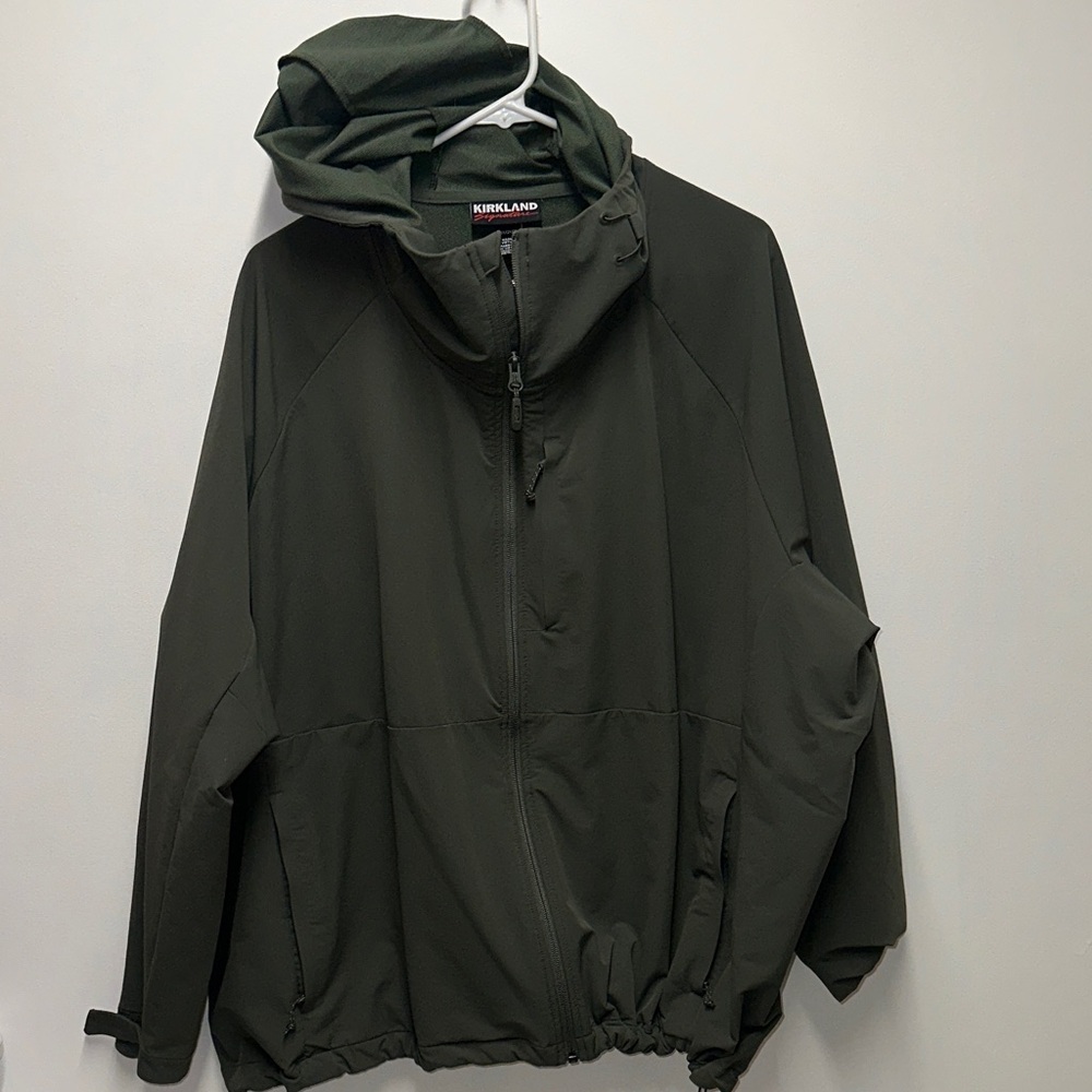 Kirkland Signature Womens Green Windbreaker